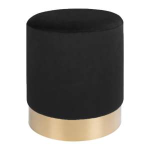 Černý puf House Nordic Gamby, ø 34 cm