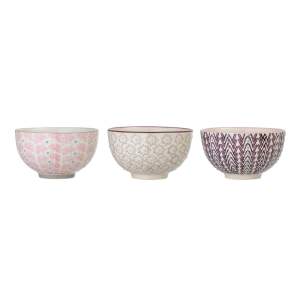 Sada 3 kameninových misek Bloomingville Maya, ø 11,5 cm
