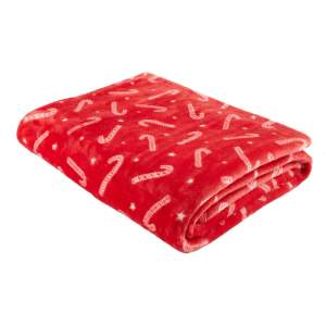 Deka s vánočním motivem z mikroplyše 130×170 cm Candy Cane – Catherine Lansfield