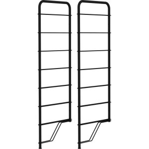Černé kovové konzole 2 ks 34×97 cm Dakota – Tenzo