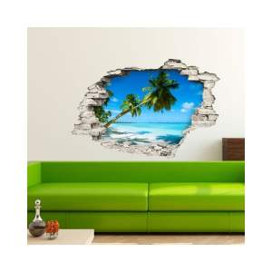 Samolepka Ambiance Landscape at a Beach, 60 x 90 cm