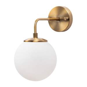 Nástěnné svítidlo v bílé a bronzové barvě ø 15 cm Viran – Opviq lights