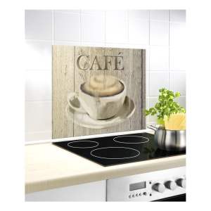 Kryt na zeď u sporáku z tvrzeného skla 60×50 cm Café – Wenko