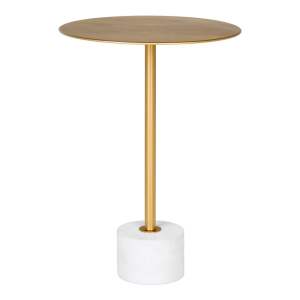 Kovový kulatý odkládací stolek ø 41 cm Lecco – House Nordic