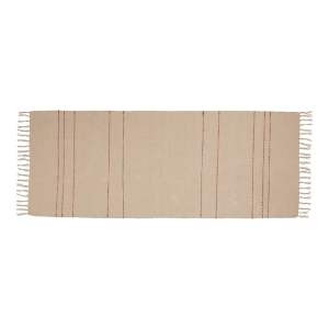 Béžový bavlněný běhoun 80×200 cm Alba – Hübsch