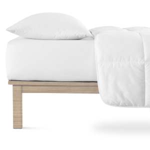 Bílé napínací prostěradlo jersey 140×200 cm Boxspring – Andrea Simone