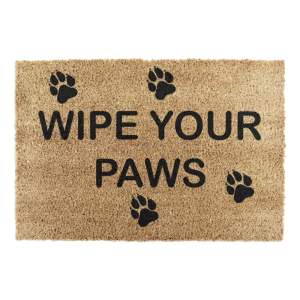 Rohožka z kokosového vlákna 40×60 cm Wipe Your Paws – Artsy Doormats