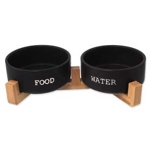 Keramický set misek s podstavcem pro psa ø 16 cm Dog Fantasy – Plaček Pet Products