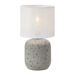 Šedá stolní lampa s textilním stínidlem (výška 33 cm) Montagna – Markslöjd