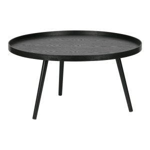 Černý konferenční stolek WOOOD Mesa, Ø 78 cm