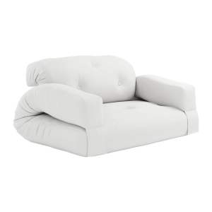 Bílá rozkládací pohovka vhodná do exteriéru Karup Design Design OUT™ Hippo White