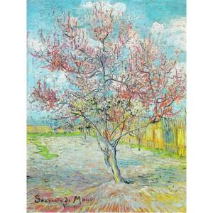 Obraz – reprodukce 30×40 cm Pink Peach Trees, Vincent van Gogh – Fedkolor