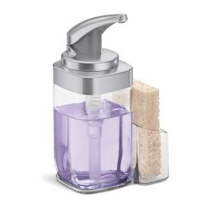 Kovový dávkovač mýdla 650 ml – simplehuman