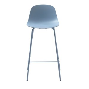 Světle modrá plastová barová židle 92,5 cm Whitby – Unique Furniture