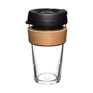 Černo-hnědý cestovní hrnek 454 ml Brew Cork Black L – KeepCup