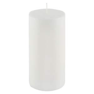 Bílá svíčka Ego Dekor Cylinder Pure, doba hoření 123 h