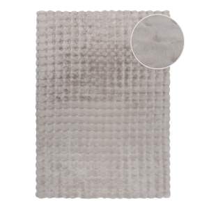 Světle šedá syntetická kožešina 120×170 cm Waffle Faux Fur – Flair Rugs