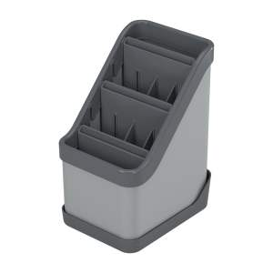 Černý stojan na příbory Metaltex Keep-Tex