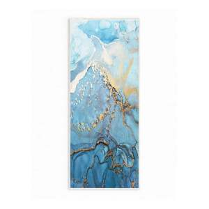 Modrý pratelný koberec 80×150 cm Blue Waves – Oyo Concept