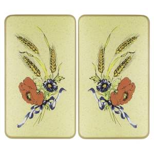 Kryty na sporák v sadě 2 ks z tvrzeného skla 52×30 cm Corn-Flowers – Maximex