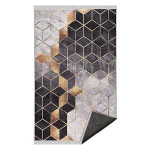 Koberec v šedo-zlaté barvě 80×150 cm – Mila Home