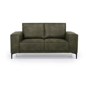 Zelená pohovka z imitace kůže 164 cm Copenhagen – Scandic