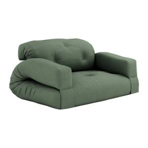 Zelená rozkládací pohovka 140 cm Hippo – Karup Design