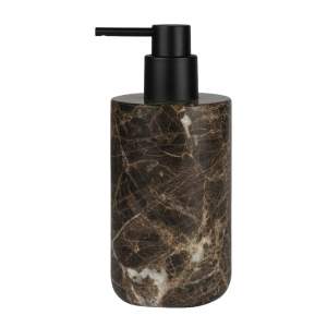 Hnědý mramorový dávkovač mýdla 200 ml Marble – Mette Ditmer Denmark