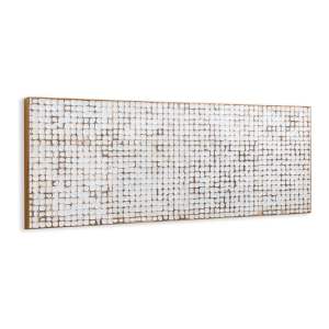 Čelo postele z mangového dřeva v bílo-přírodní barvě 174×60 cm Kron – Kave Home