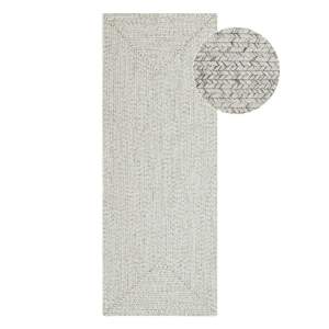 Bílý/béžový venkovní koberec běhoun 200×80 cm – NORTHRUGS