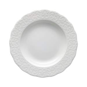 Bílý hluboký porcelánový talíř ø 22 cm Gran Gala – Brandani