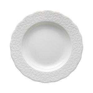 Bílý hluboký porcelánový talíř ø 22 cm Gran Gala – Brandani