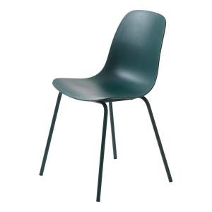 Tyrkysová plastová jídelní židle Whitby – Unique Furniture