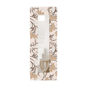 Nástěnné zrcadlo s dřevěným rámem 40×120 cm – Wallity