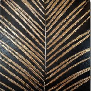 Ručně malovaný obraz 70×70 cm Palm Leaf – Wallity