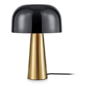 Stolní lampa v měděné barvě s černým stínidlem Markslöjd Blanca