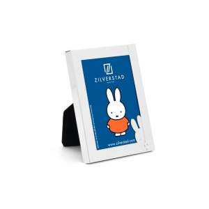 Kovový stojací rámeček ve stříbrné barvě 8×10 cm Miffy – Zilverstad