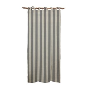 Šedý závěs Really Nice Things Cortina Hogar Grey Stripes