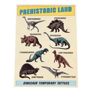 Dočasná tetování v sadě 2 ks Prehistoric Land – Rex London