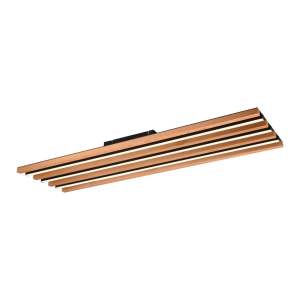 LED stmívatelné stropní svítidlo v černo-přírodní barvě 6×114 cm Fontana – Trio