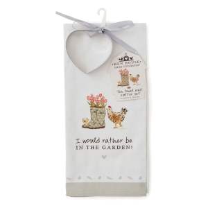 Bavlněná utěrka s vykrajovátkem v sadě 2 ks 45×65 cm Hen House – Cooksmart ®