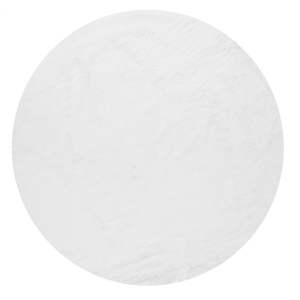 Bílý pratelný kulatý koberec ø 100 cm Pelush White – Mila Home