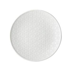 Bílý keramický talíř MIJ Star, ø 25 cm