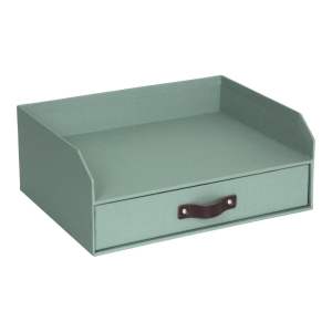 Zelený kartonový organizér zásuvkový/na dokumenty Walter Canvas Paper Laminate – Bigso