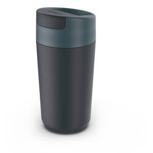 Tmavě modro-antracitový cestovní hrnek 450 ml Sipp – Joseph Joseph