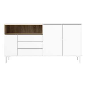 Bílá komoda 176x90x49 cm Roomers – Tvilum