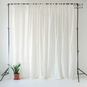 Bílý závěs 140×170 cm Night Time – Linen Tales