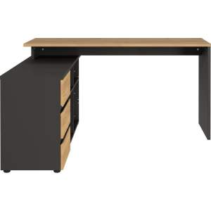 Pracovní stůl v dekoru dubu 146×145 cm Lissabon – Germania