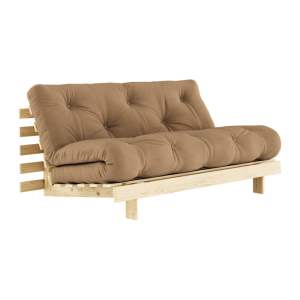 Hnědá rozkládací pohovka 160 cm Roots – Karup Design