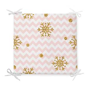 Vánoční podsedák s příměsí bavlny Minimalist Cushion Covers Pastel Stripes, 42 x 42 cm